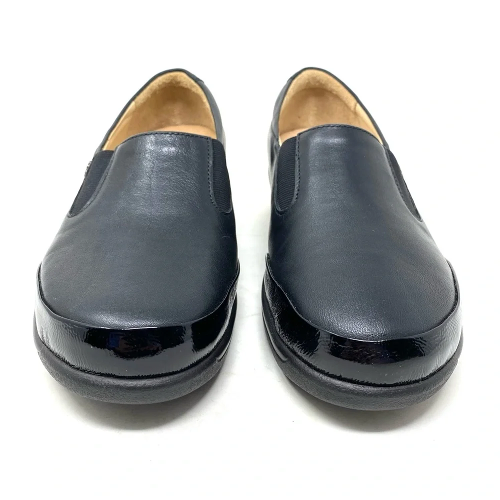 Finn Comfort 3568-90014 Black Patent Slip On Dress Shoes Orthopedic Comfort